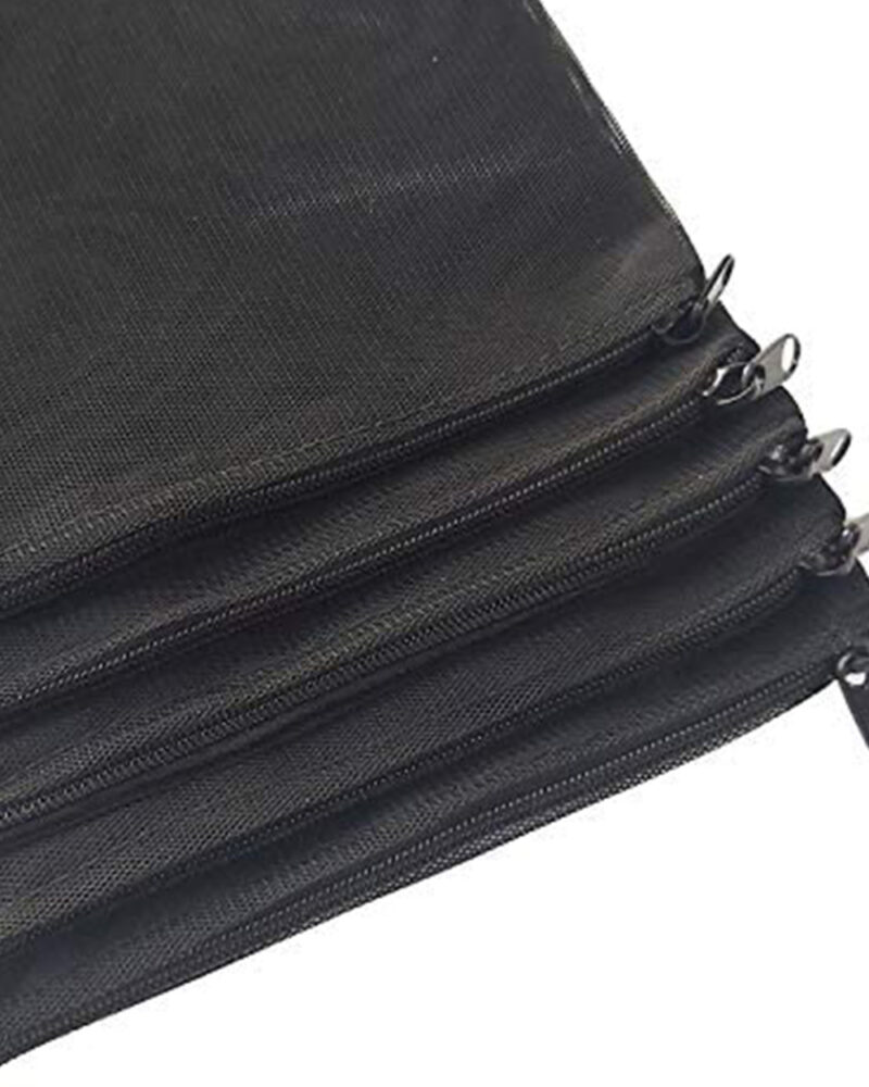 Scape Brothers Aquarium Filter Media Net Bag with Plastic Zip 500g - Pack of 5 (Black)