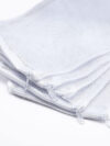 Scape Brothers Aquarium Filter Media Net Bag with Plastic Zip 500g - Pack of 5 (White)