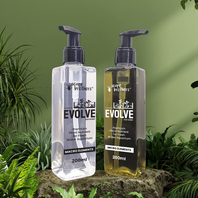 Scape Brothers Evolve Macro (200ml) & Micro (200ml) Fertilizer for Planted Aquariums