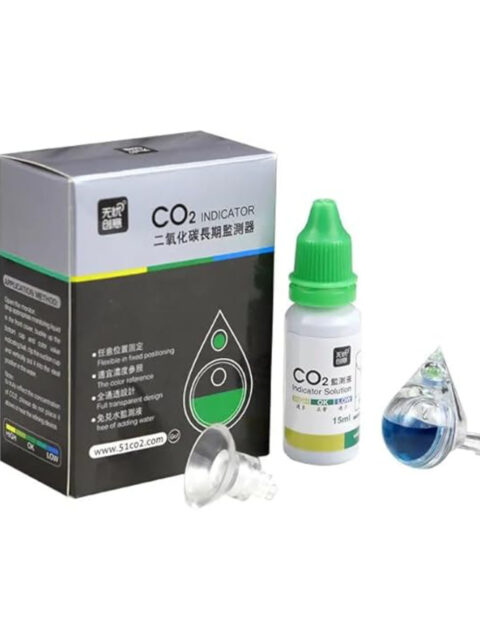 Planted Aquarium Water Drop Model Acrylic Co2 Drop Checker | Co2 Indicator with Solution 15ML